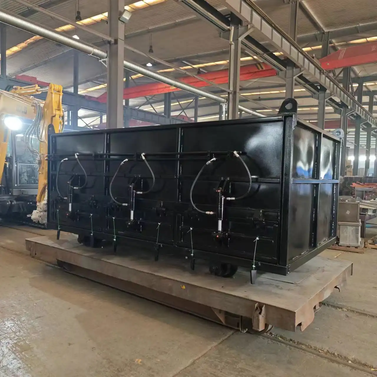 Historical development of the ballast car in railroading